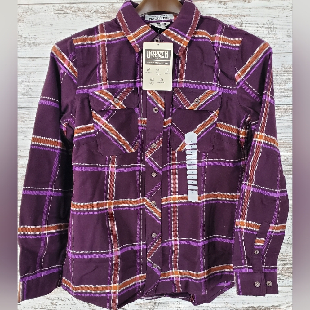 Duluth Trading Co. Fokelore Flannel NWT
